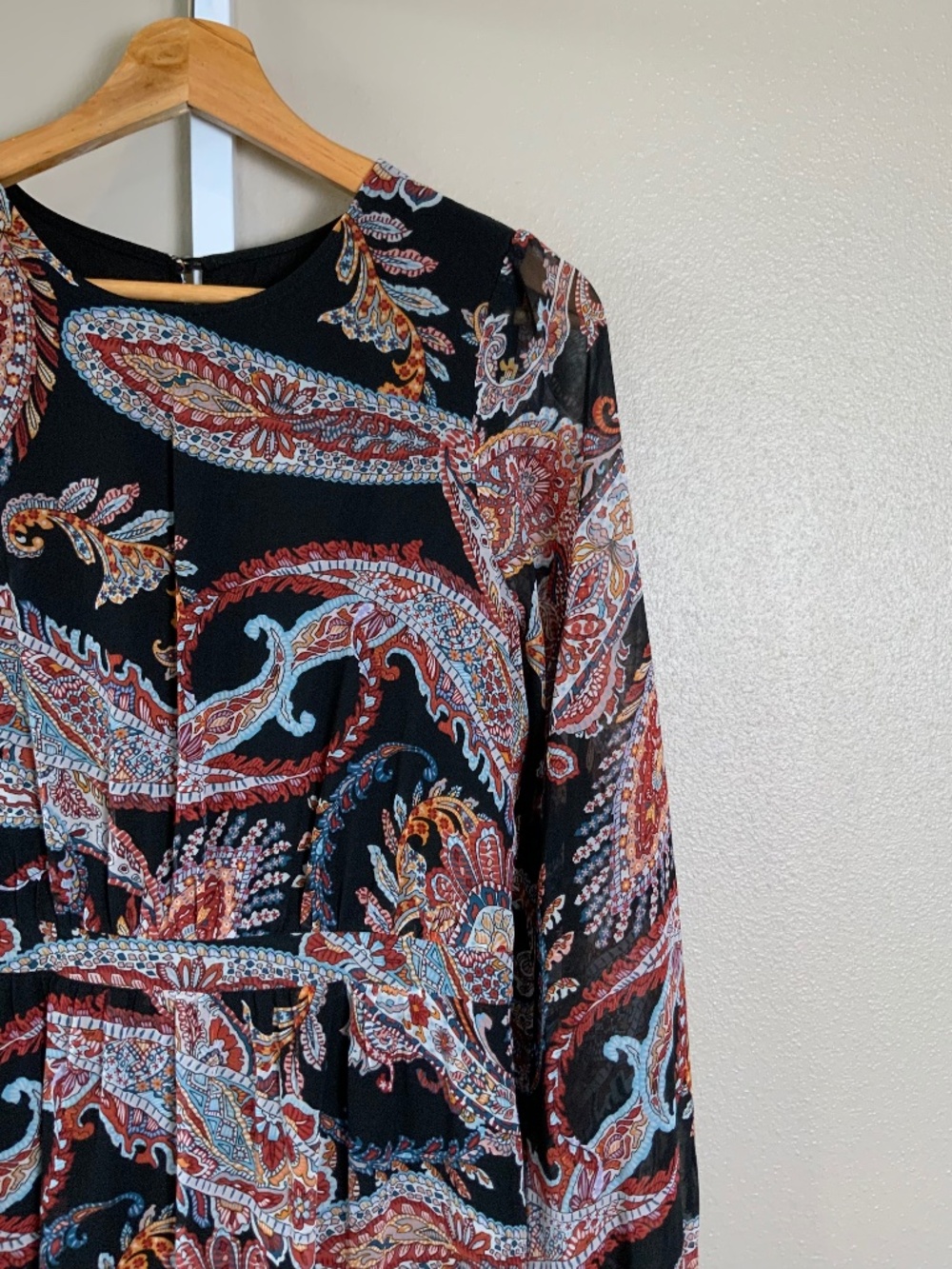 Anthropologie Paisley Long Sleeve Maxi Dress - Picture 8 of 16